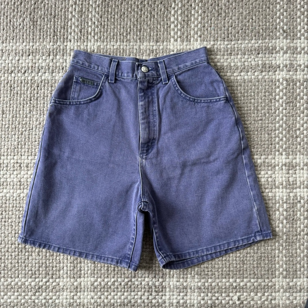 Vintage Riveted Lee purple 100% cotton denim high rise shorts Vintage 10